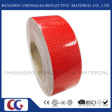 PVC Honeycomb Solid Color Design Red Reflective Safety Tape (C3500-OR)
